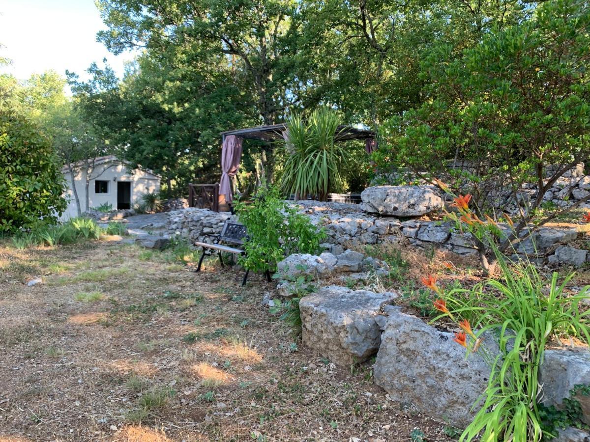 Le Mazet, Studio Avec Terrasse Et Acces Piscine Saint Alban Auriolles ภายนอก รูปภาพ